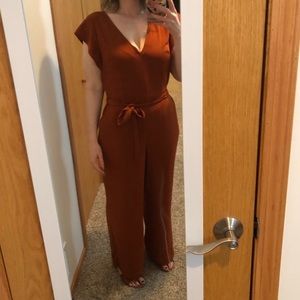 Burnt Orange Jumpsuit size Medium
